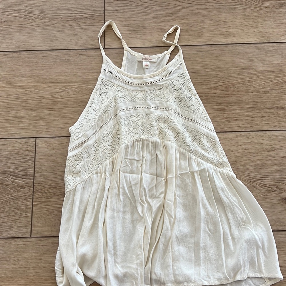 Sun and Shadow Cream Tank